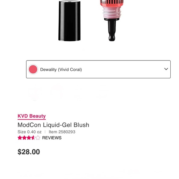 🆕 KVD Beauty ModCon Liquid-Gel Blush, Size 0.40 oz, Dewality 20 - Picture 7 of 7